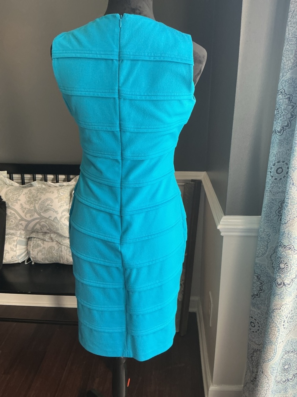 Calvin Klein Turquoise Sheath Dress